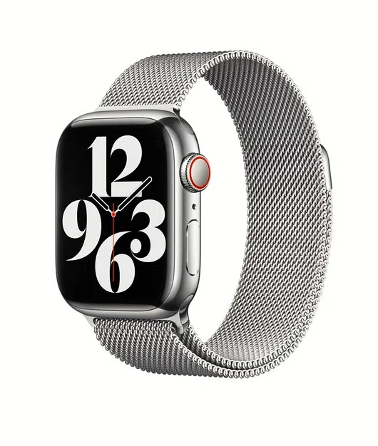 Strap for Apple Watch metal magnetic 42 49 mm Silver iPhone15.md