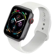 Ремешок силиконовый для Apple Watch 42–44 мм, M/L, White